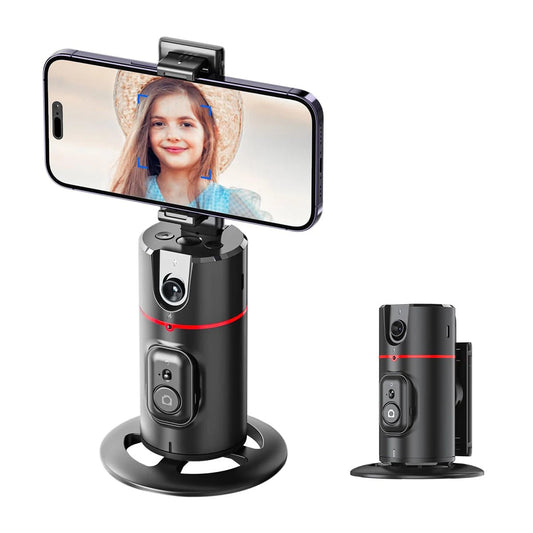 360 Degree Rotation Auto Face Tracking Phone Holder Stand Foldable Gesture Operation for Mobile Smartphone Vlog Live Streaming - Esanmade