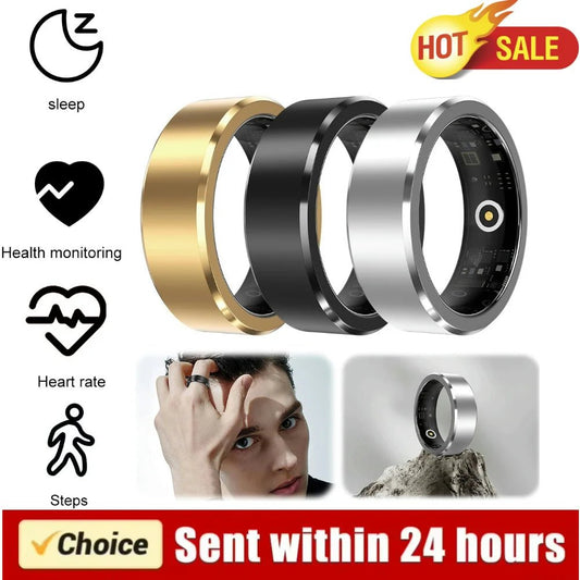 Smart Ring Waterproof Sport Intelligent Health Ring Health Monitor Activity & Sleep Tracker for Men Women for Android Ios - Esanmade